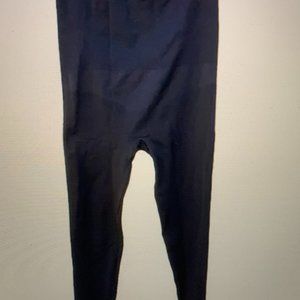 Spanx Leggings Black Nylon Knit Hi Waisted 2XLarge like New